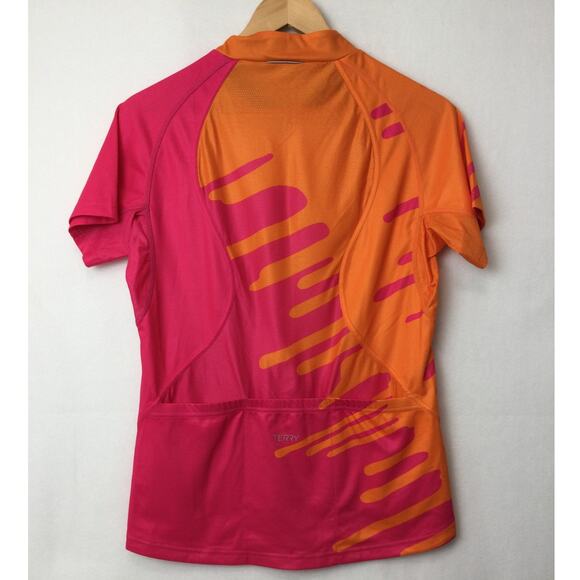 Terry Cycling Top Full Zipper Womens Large - Picture 2 of 6